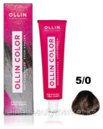 Ollin Professional COLOR 5/0 светлый шатен крем-краска 60 мл