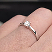 Золотой набор с бриллиантами (кольцо 17р  0.23Сt  I1/I Good, серьги 0.46Ct I1/I, VG), фото 4