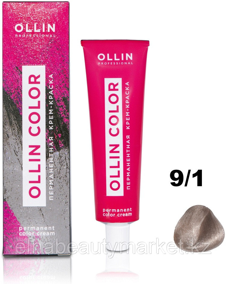 Ollin Professional Color 9/1 блондин пепельный крем-краска 60 мл