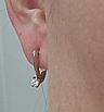 Золотой набор с бриллиантами (кольцо 16,5р  0.23Сt  I1/I VG, серьги0.38 Ct, VS2/I VG-Cut), фото 4