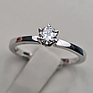 Золотой набор с бриллиантами (кольцо 16,5р  0.23Сt  I1/I VG, серьги0.38 Ct, VS2/I VG-Cut), фото 7
