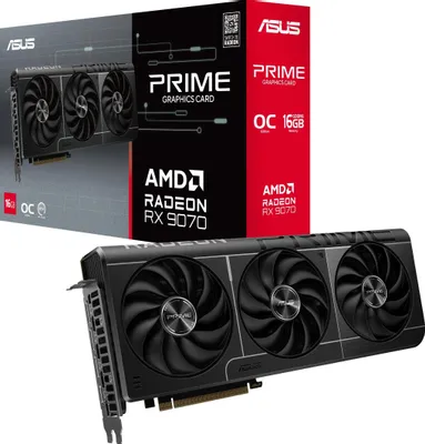 Видеокарта ASUS PRIME-RX9070-O16G  AMD RX9070  16G OC GDDR6 BOX