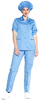 Костюм уборщицы голубой женский