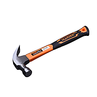 Молоток-гвоздодер с фиберглассовой рукояткой 330мм, 500гр. Арт.590215