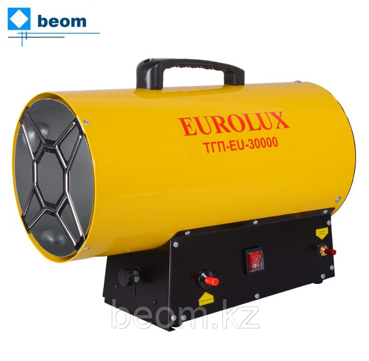 Газовая пушка Eurolux ТГП-EU-30000 (30 кВт | 300 м2 | м³/час 1000 | Расход топлива, кг/ч 2.18 | Вес, кг 7.21)