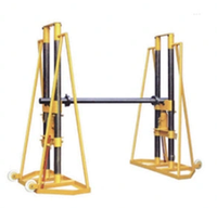 Гидравлическая подставка-домкрат для подъёма кабельного барабана