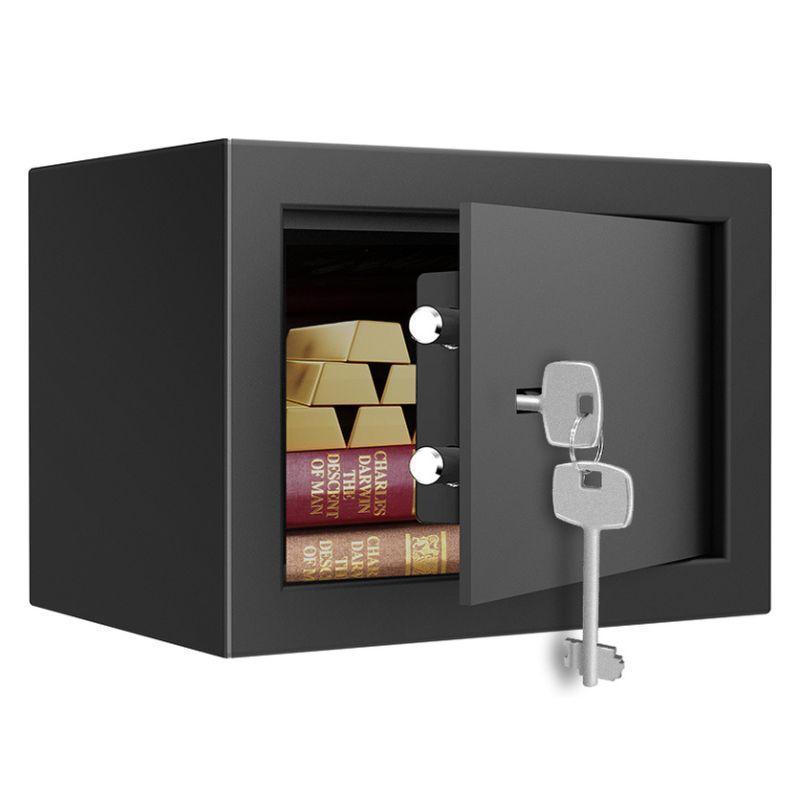 Сейф мебельный DELI "ET560" ключевой замок, 230х170х170 мм, 1,8 кг, черный, фото 1