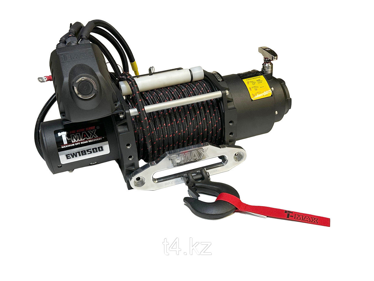 Лебёдка с синтетическим тросом 8391 кг / 18500 lbs 12V - T-MAX Industrial