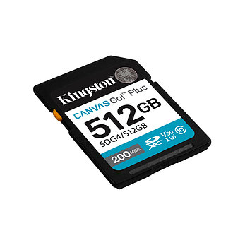 Карта памяти Kingston SDG4/512GB Canvas Go Plus Gen4 C10 UHS-I U3 V30 512GB, фото 2