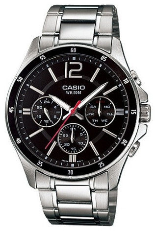 Часы Кварцевые CASIO MTP-1374D-1AVDF сталь, фото 1
