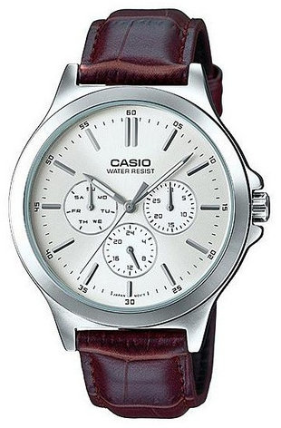 Часы Кварцевые CASIO MTP-V300L-7AUDF нержавеющая сталь, фото 1