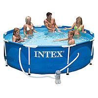 Каркасный бассейн intex 3.05м*0.76м с фильтром сборно-разборный 28202
