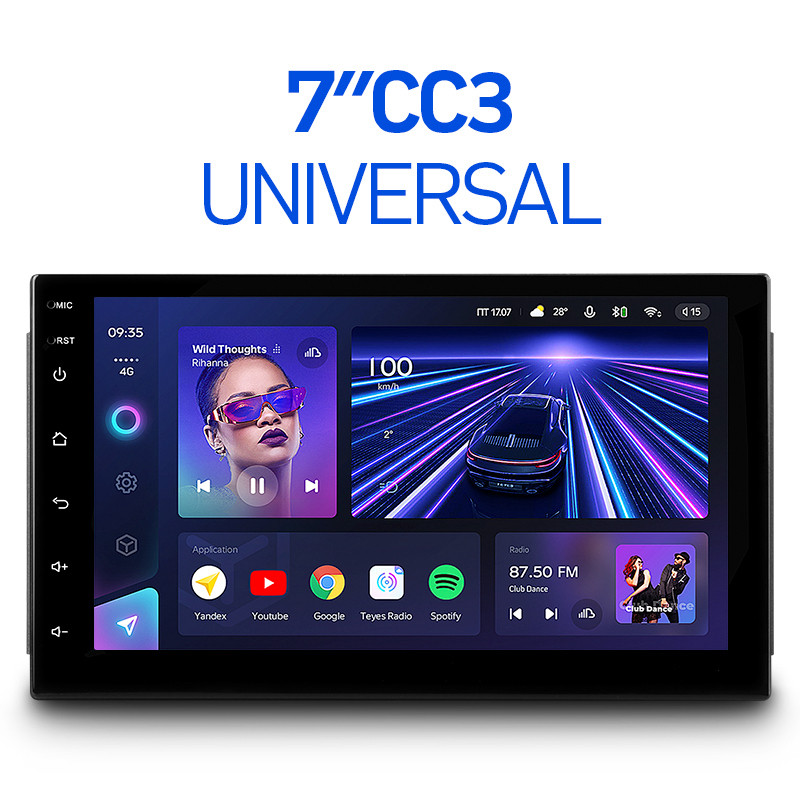 7 дюймовая Teyes CC3 2 Din