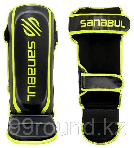 Sanabul Essential Hybrid Shin Guards зеленый L-XL