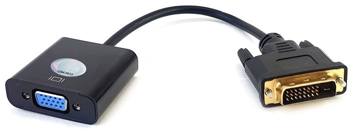 Переходник видеоконвертер активный DVI to VGA 24+1 pin (ViTi DVI D-VGA)