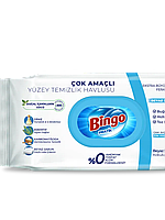 Влажные салфетки Bingo для уборки белое мыло 96 шт