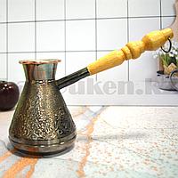 Медная турка для варки кофе 300 мл (Станица)