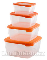 Набор контейнеров для СВЧ 4 шт. 0,46 л., 0,95 л., 1,5 л., 2,5 л. 54600 (003)