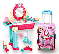 Набор салон красоты розовый игрушечный туалетный столик для девочек 55х46.5 см
