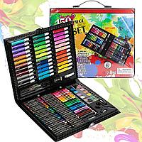 Набор для рисования Artistic Set 150 pieces фломастеры мелки карандаши краски черный