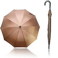 Зонт трость полуавтомат 100 см коричневый