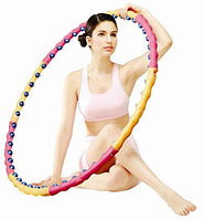 Утяжелённый массажный обруч с магнитами "super slim"