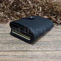 Картхолдер держатель для карт и визиток с RFID защитой экокожа KH-327 черный