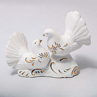 Фарфоровая статуэтка "Голуби" (9см/12см)