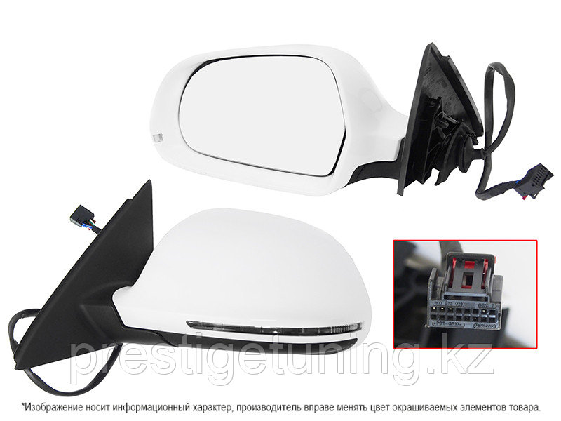 Зеркало левое (L) на Audi Q3 2011-14 9 контактов (SAT)