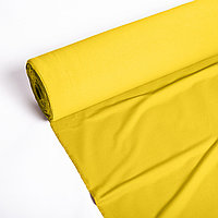 Трикотажное кулирное полотно с лайкрой, желтый