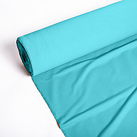 Трикотажное кулирное полотно с лайкрой, бирюзовый