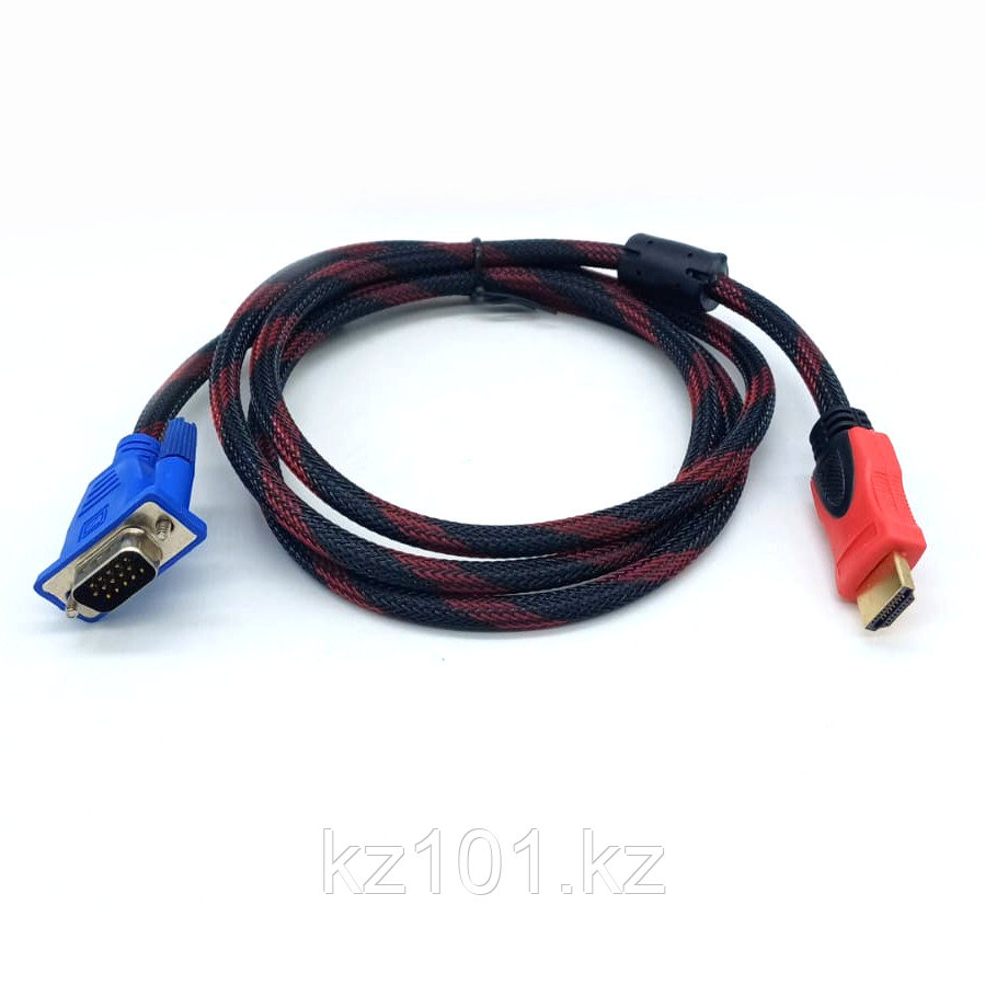 HDMI-VGA кабель 1.5 м с нейлоновой оплёткой