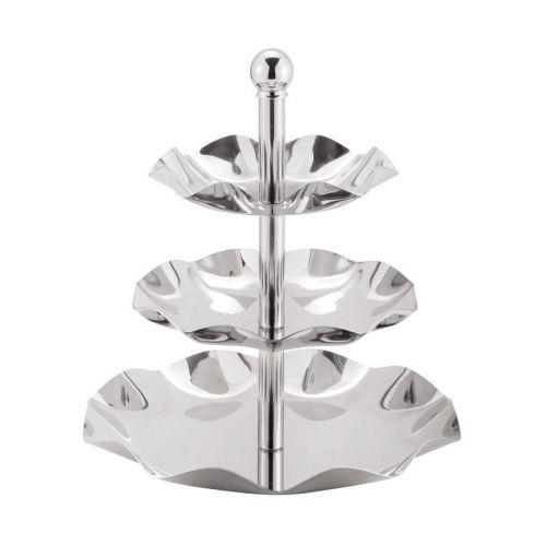 Этажерка, 3 яруса, h 30 см, d 27,5 см, нержавейка, P.L. Proff Cuisine