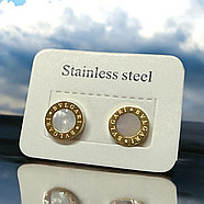 Серьги гвоздики BVL круг мини, фото 2