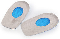 Ортопедический вкладыш под пятку фланелевая накладка гелевая, амортизирующая размер M (41-45) 2 шт. Арт 40509