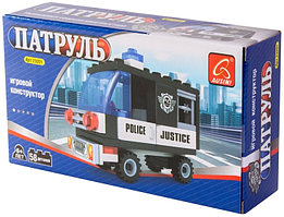 Игровой конструктор  Ausini 23201, Патруль, Полицейский фургон