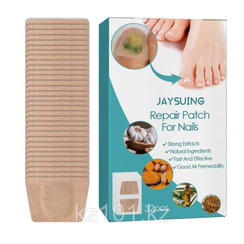 Пластырь для восстановления ногтей Jaysuing Repair Patch For Nails, 32 шт