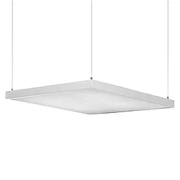 Арқансымдарында 48 Вт. 595×595×40 мм кеңсе шаршы жүкқұжатының шамы. Кепілдік: 3 г. Сертификат: КТ KZ