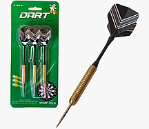 Дротики набор для дартс 3 шт черный принтом