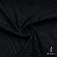 Трикотажное полотно Рибана 30/1 Пенье, черный