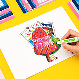 Альбом для рисования DELI, А4, 20 л., офсет, 70 г/кв.м., синий, склейка, фото 4