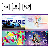 Альбом для рисования BG "Mix. Универсальный", А4, 8 листов, на скрепке, эконом, фото 3