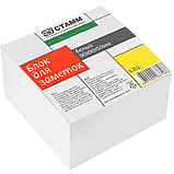 Блок для записей СТАММ белый 9х9х5 см, фото 2