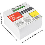 Блок для записей СТАММ белый 9х9х5 см, фото 3