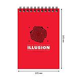 Блокнот BG "Illusion" на спирали, А6, 40 листов в клетку, фото 3