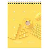 Блокнот BG "Office book" на спирали, А5, 60 листов в клетку, фото 5