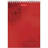 Блокнот BRAUBERG "Бизнес" на спирали, А4, 80 листов, твердая подложка, в клетку, фото 4