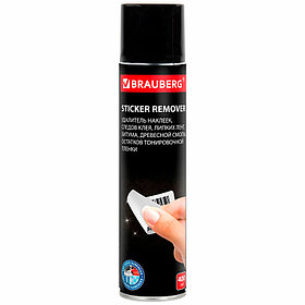 Антискотч-спрей BRAUBERG для удаления этикеток, следов клея, липких лент, битума, 400 мл