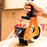 Диспенсер для упаковочной ленты DELI, металлический (ширина ленты до 60 мм), оранжевый, фото 3