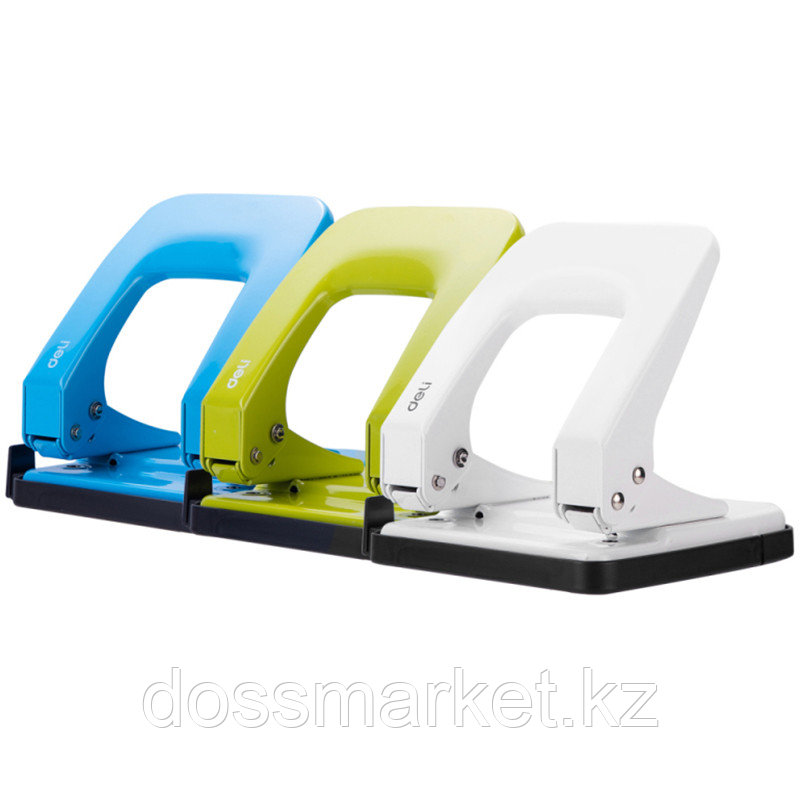 Дырокол DELI "E0138", до 35 листов, металлический корпус, фото 1